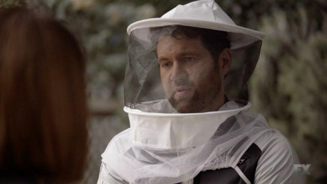 Harrison Wilton's (Billy Eichner) beekeeper costume as seen in American Horror Story: Cult S07E02
