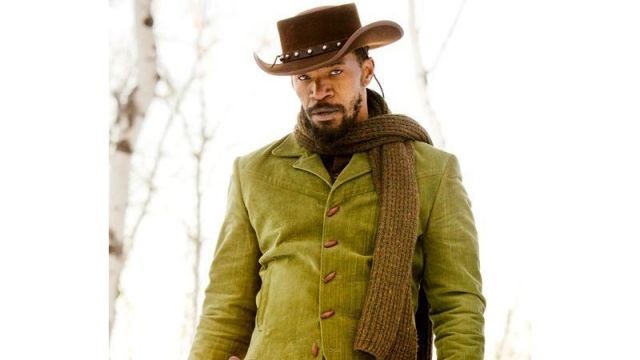 The replica of the green jacket of Django (Jamie Foxx) in Django unchained
