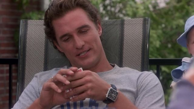 La montre Tag Heuer Monaco portée par Benjamin Barry (Matthew McConaughey) dans Comment se faire larguer en 10 leçons