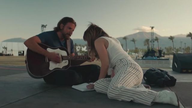 The white trousers striped Ally (Lady Gaga) in A Star Is Born