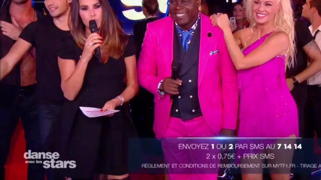 The black dress of Karine Ferri on Dancing with the Stars September 29, 2018