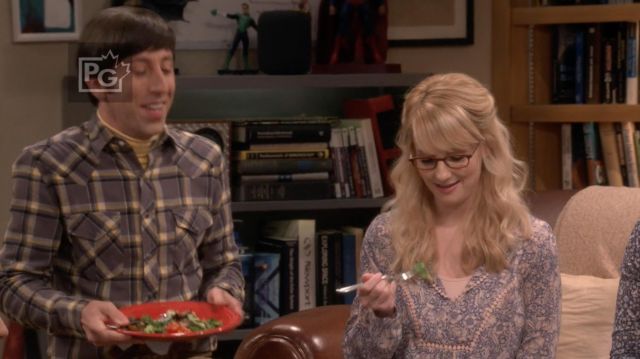 La blouse Daniel Rainn portée par Bernadette Rostenkowski (Melissa Rauch) dans The Big Bang Theory S12E02