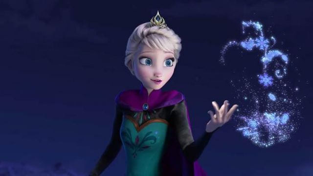 Le diadème d'Elsa (Idina Menzel) dans La Reine des neiges