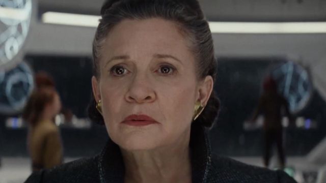 Les boucles d'oreilles de Leia Organa (Carrie Fisher) dans Star Wars, épisode VIII - Les Derniers Jedi