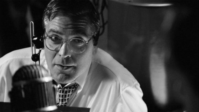 Les lunettes de vue transparentes portées par Fred Friendly (George Clooney) dans Good night, and good luck.