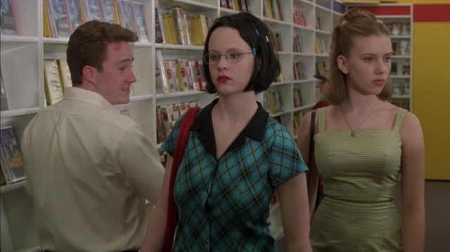 The polo shirt green plaid worn by Enid (Thora Birch) in Ghost World