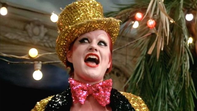 The hat gloss worn by Columbia (Nell Campbell) in The Rocky Horror Picture Show