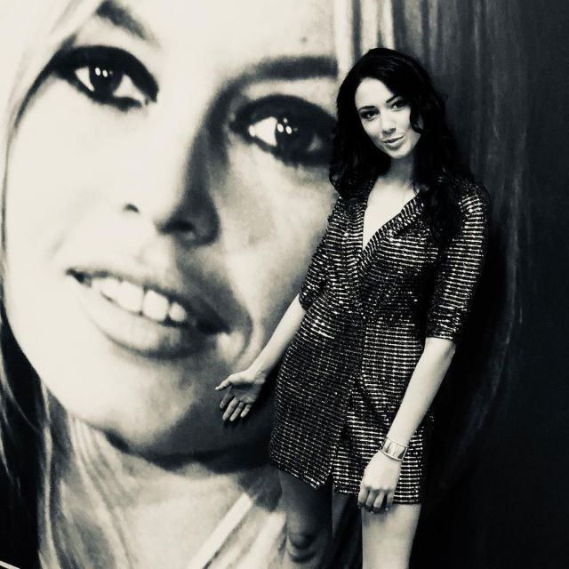 The combi short metallic Delphine Wespiser on the account instagram @wespiserd