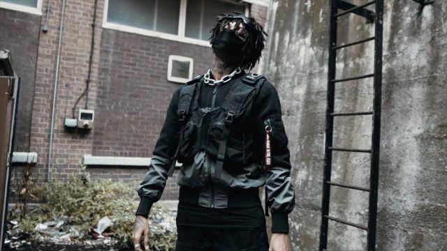 Black vest worn by Scarlxrd as seen in his "I Need space" music video
