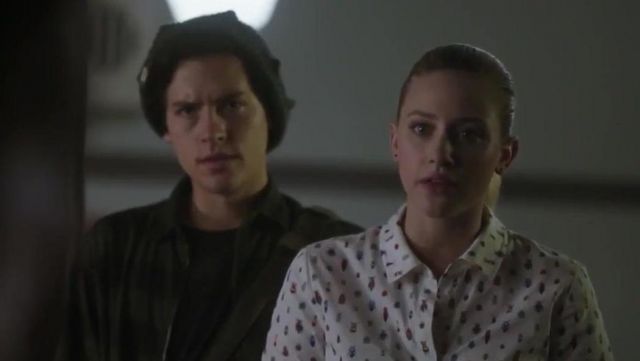 The printed shirt insect Frame Denim Betty Cooper (Lili Reinhart) in Riverdale S03E02