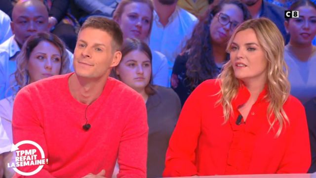 The sweater coral Matthew Delormeau in TPMP redone the week of the 26/10/2018