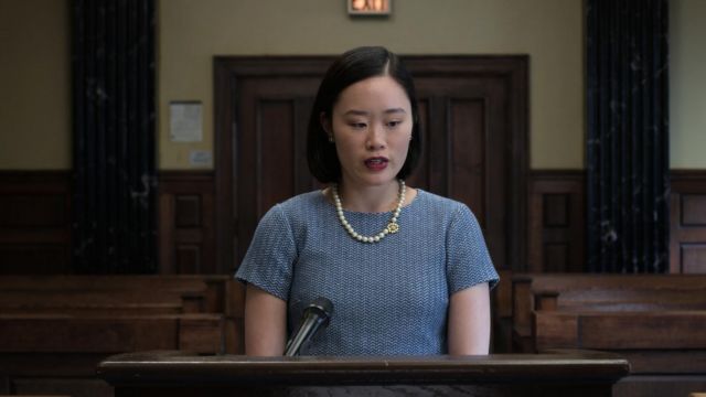 El top alice + Olivia usado por Courtney Crimsen (Michele Selene Ang) en 13 Reasons Why S02E13