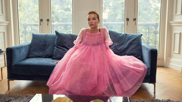 Molly Goddard Pink Tulle dress worn by Villanelle (Jodie Comer) in