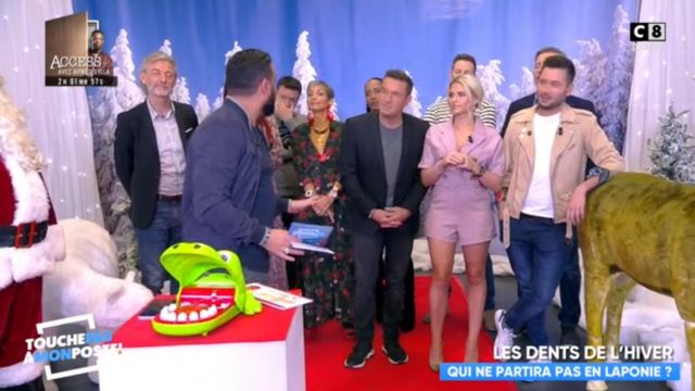 Le combishort rose de Kelly Vedovelli dans Touche pas à mon poste du 07/11/2018