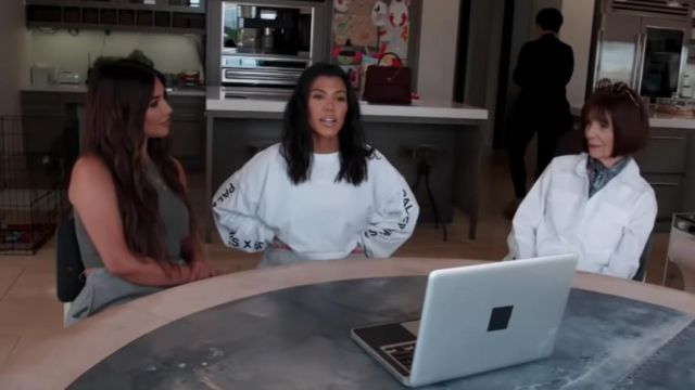 Long Sleeve Crop Tee of Kourtney Kardashian in Keeping Up with the Kardashians (S15E12)