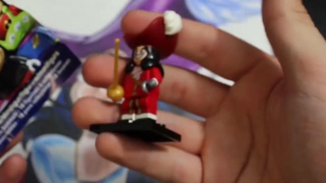 The Lego miniature captain hook from Peter Pan Wonder Hook in the
