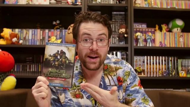 Le DVD de la série Ninja Turtles de joueur du grenier dans la video