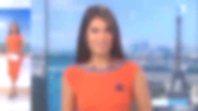 El vestido deportivo de medio cuerpo acanalado naranja de Émilie Tran Nguyen en 13/12 del 09/11/2018