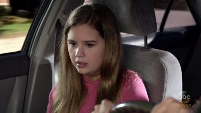 Sundry Stars and Patches Hoodie worn by Dylan DiMeo (Kyla Kenedy) in Speechless (S02E02)