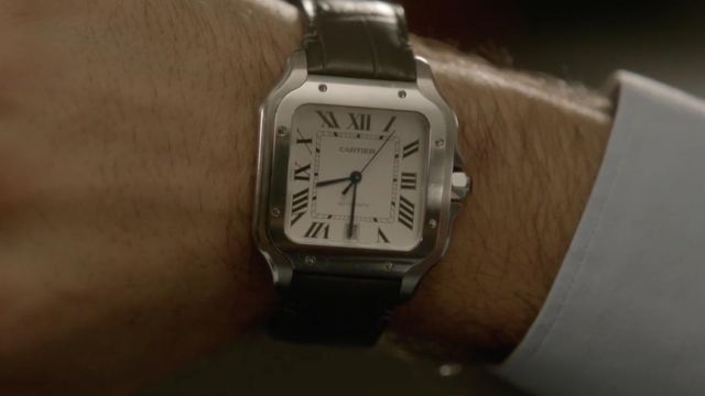 El reloj Cartier Santos usado por Hicham Assa d Bouab en Dix