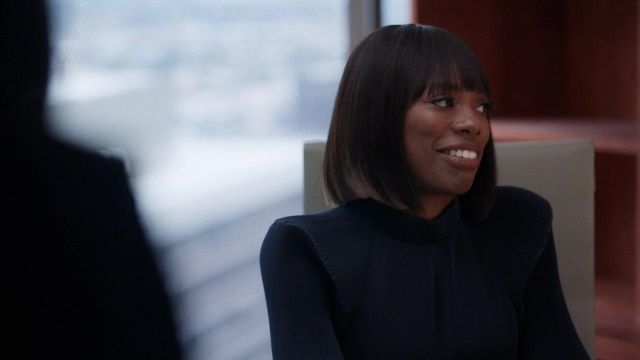 Pleated Cropped Top worn by Molly Carter (Yvonne Orji) in Insecure (S03E03)