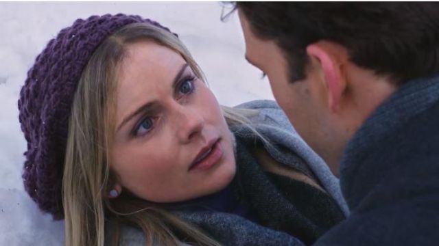 The bonnet of Amber (Rose McIver) in A Christmas Prince
