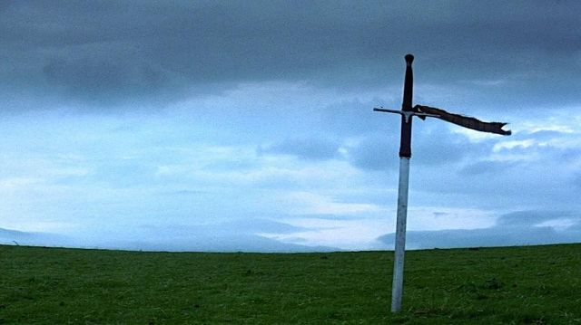 The sword of William Wallace (Mel Gibson) in Braveheart