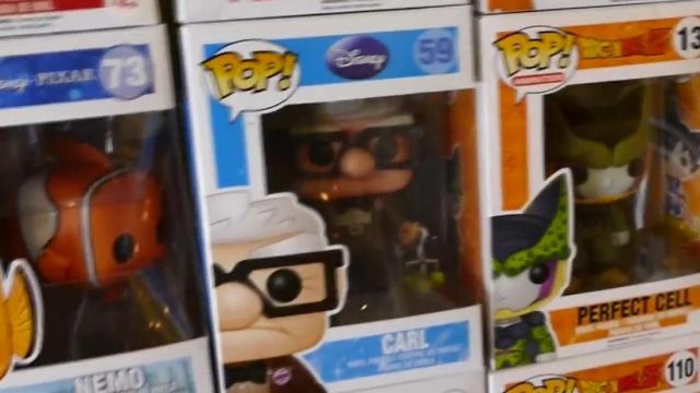 The funko pop Carl in a Top-of-the Ptikouik in the video MY ENTIRE COLLECTION OF FUNKO POP !!