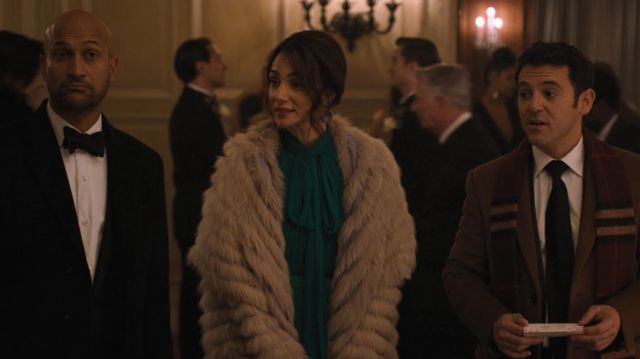 Sam's (Annie Parisse) fox fur coat as seen in Friends from College S01E06