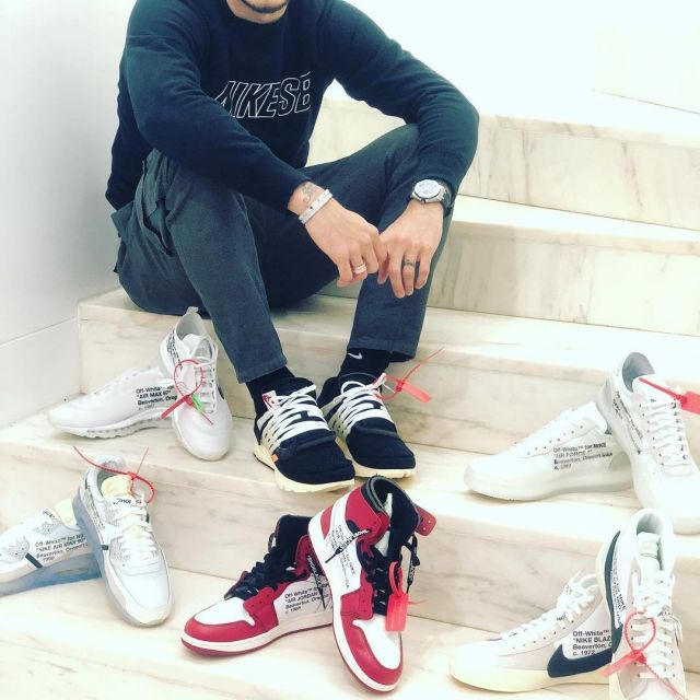 Sneakers The 10: Nike Blazer Mid "off White" of Mauro Icardi on the account instagram @mauroicardi