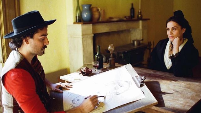 Paul Gauguin (Oscar Isaac) chapeau comme on le voit À la Porte de l'Éternité