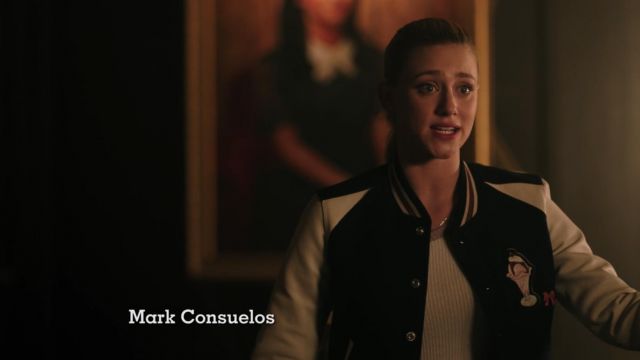 Coach Varsity Bomber Jacket worn by Betty Cooper (Lili Reinhart) as seen in Riverdale S03E06