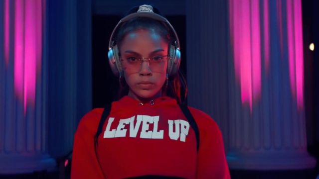 'Level Up' Red Crop Top worn by Ciara in her Level Up music video