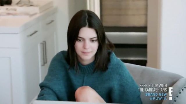 Yeezy Lost Hill Pullover worn by Kendall Jenner as seen in Keeping Up with the Kardashians S15E14