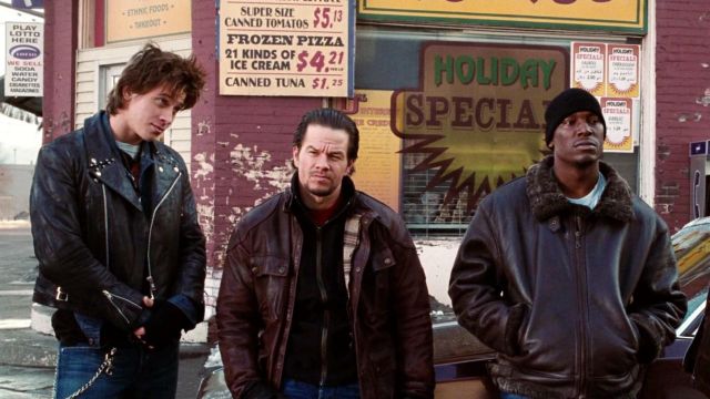The leather jacket, Belstaff Bobby Mercer (Mark Wahlberg) in Four Brothers