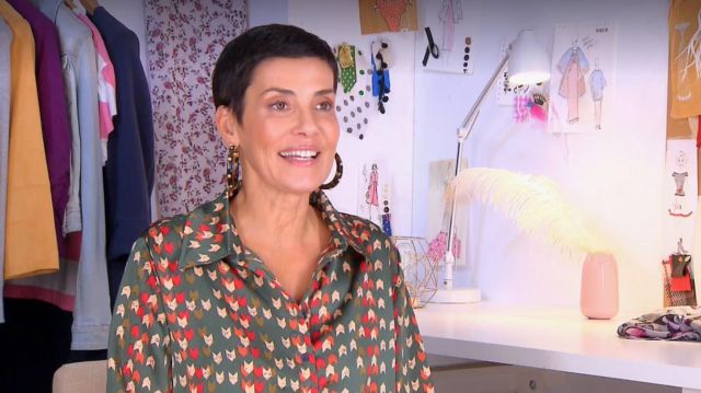 La chemise imprimée de Cristina Córdula dans Les reines du shopping du 11/12/2018
