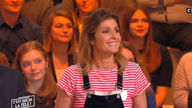 ¡La camiseta a rayas de Caroline Ithurbide en C'est que de la télé! desde 2018/12/10