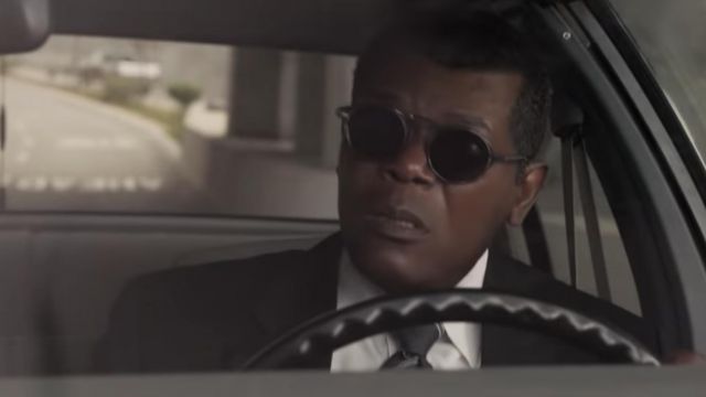 Black Round Sunglasses worn by Nick Fury (Samuel L. Jackson) as seen in Captain Marvel