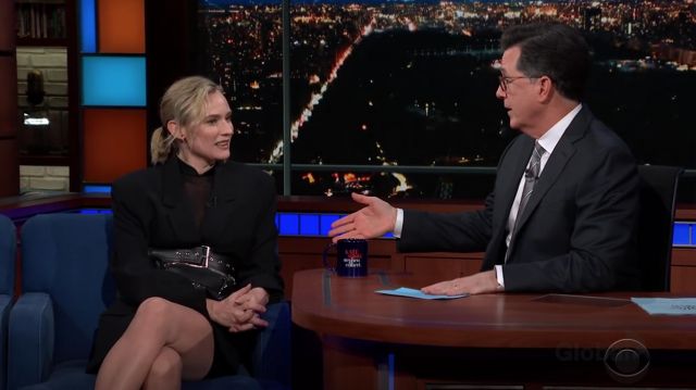 Giant Leather Belt worn by Diane Kruger in The Late Show with Stephen Colbert December 13, 2018