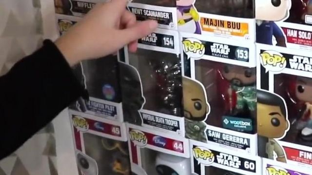 The figurine Funko Pop an Imperial Soldier in the YouTube video, "ALL OUR POP FUNKO !"