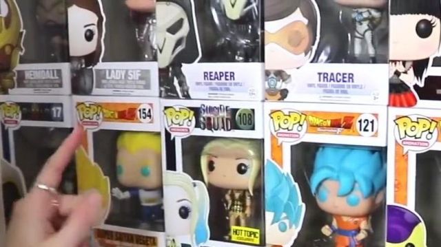 The figurine Funko Pop Reaper in the YouTube video, "ALL OUR POP FUNKO !"