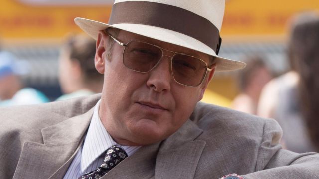 Sunglasses worn by Raymond 'Red' Reddington (James Spader) in The Blacklist (S02E01)