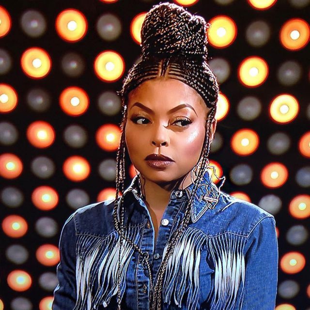 La  Veste à Franges En Jean de Taraji P. Henson sur le compte instagram de @tarajiphenson