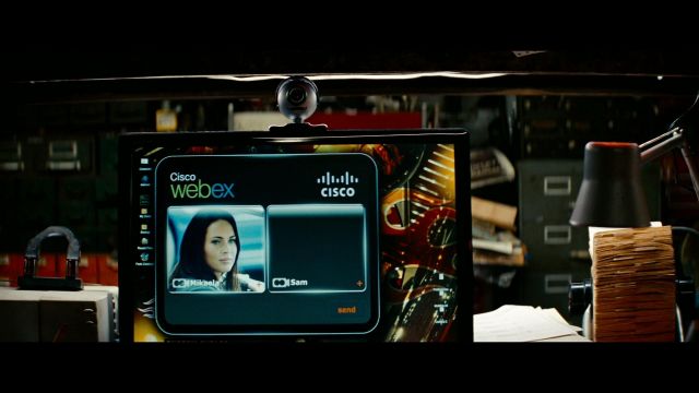 Cisco Webex utilisé par Mikaela Banes (Megan Fox dans Transformers: Revenge of The Fallen