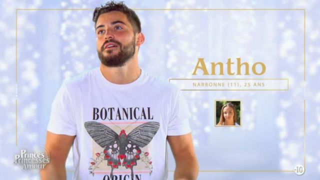 Le t-shirt blanc imprimé Botanical de Anthony Matéo dans Les princes et les princesses de l'amour 6 E17