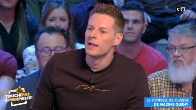 Le t-shirt noir Man de Matthieu Delormeau dans Touche pas à mon poste du 12/12/2018