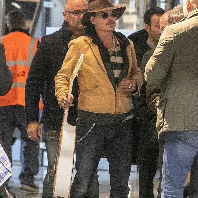 Stetson Stratoliner Fur Felt Hat usado por Johnny Depp en París - 21 de diciembre de 2018