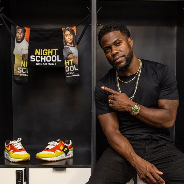 Nike Air Max 1 "Urawa" sneakers worn by Kevin Hart on his Instagram account @kevinhart4real
