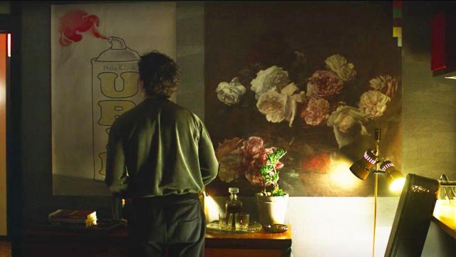 The poster of the album Power, Corruption & Lies New Order in Black Mirror: Bandersnatch