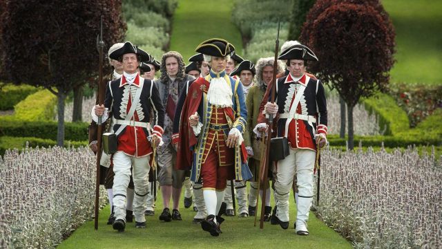King Louis XV guards' (Lionel Lingelser) halberd as seen in Outlander S02E05